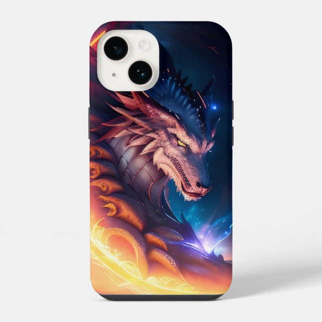 Dragon Scape Fire Night iPhone Case (Back)