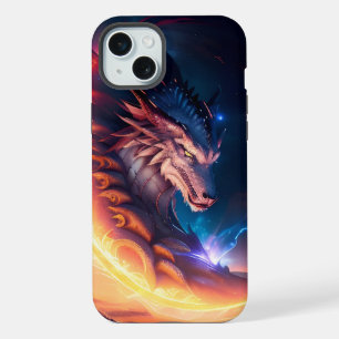 Dragon Scape Fire Night iPhone 15 Plus Case