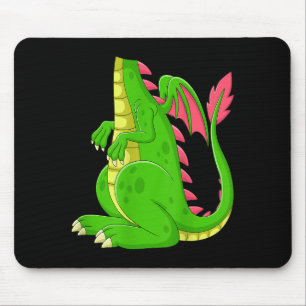Dragon Shirt Adult Men Women Kids Green Dragon Cos Mouse Mat