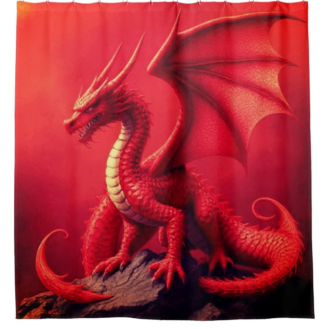 DRAGON SHOWER CURTAIN (Front)