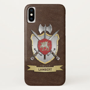 Dragon Sigil Battle Crest Brown iPhone X Case