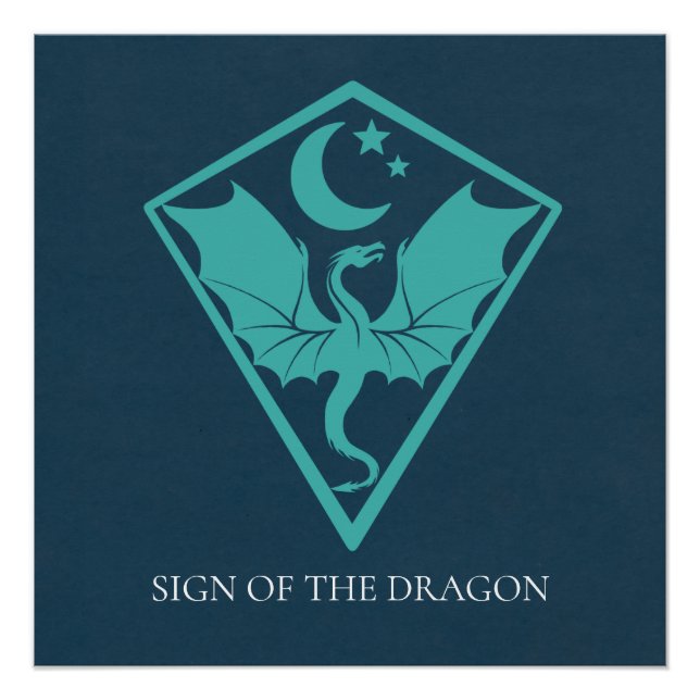 Dragon Sigil Symbol Shield  Poster (Front)