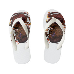 Dragon (Signature Design) Kid's Flip Flops