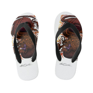 Dragon (Signature Design) Kid's Flip Flops