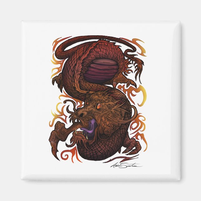 Dragon (Signature Design) Magnet (Front)