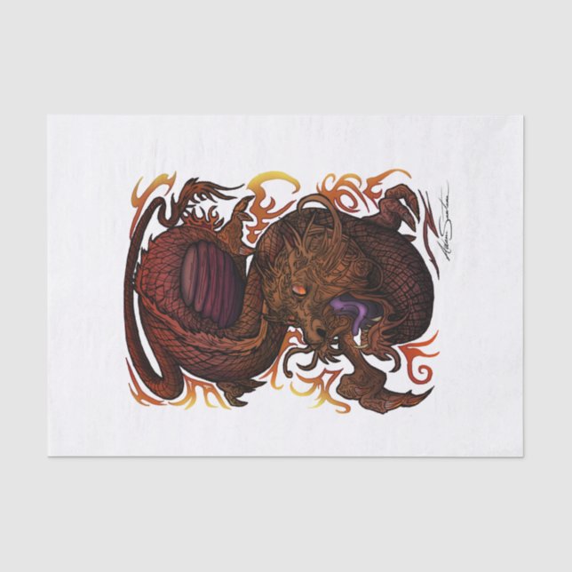 Dragon (Signature Design) Tissue Paper (Front)