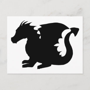 Dragon Silhouette Postcard