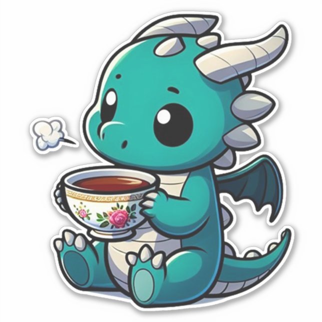 Dragon Sipping Tea (Front)