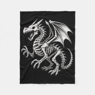 Dragon Skeleton Halloween Fantasy Boys Girls Kids Fleece Blanket