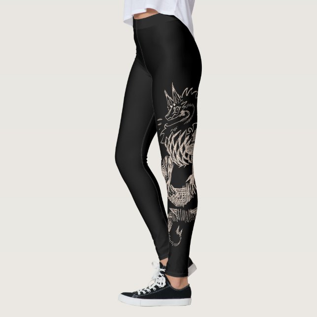 Dragon sketch  leggings (Left)