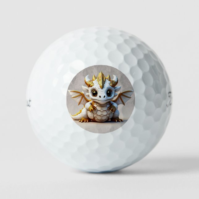 "Dragon Skull Art" Golf Balls (Front)