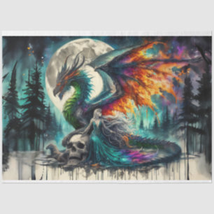 Dragon Skull Woman Tissue Paper