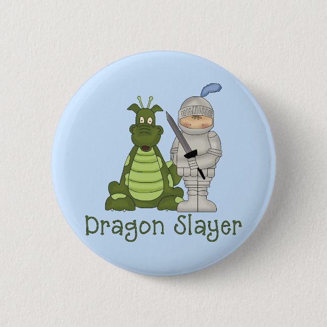 Dragon Slayer 6 Cm Round Badge (Front)