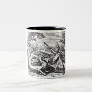 Dragon Slayer Alchemy Symbolism Two-Tone Coffee Mug