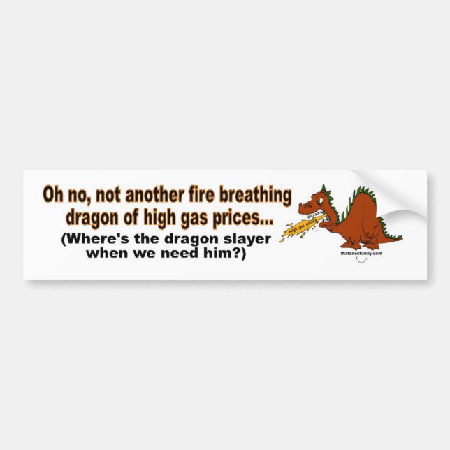 Dragon Slayer Bumper Sticker (Front)