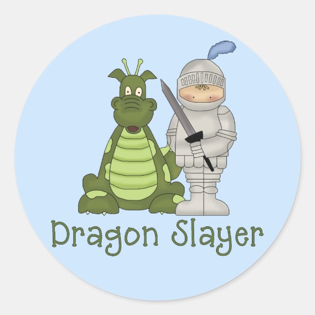 Dragon Slayer Classic Round Sticker (Front)