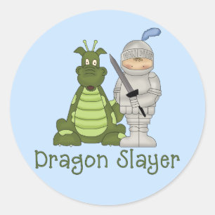 Dragon Slayer Classic Round Sticker