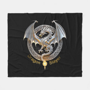 Dragon Slayer Fleece Blanket