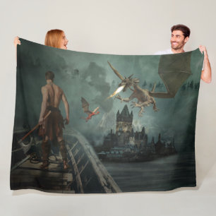 DRAGON SLAYER FLEECE BLANKET