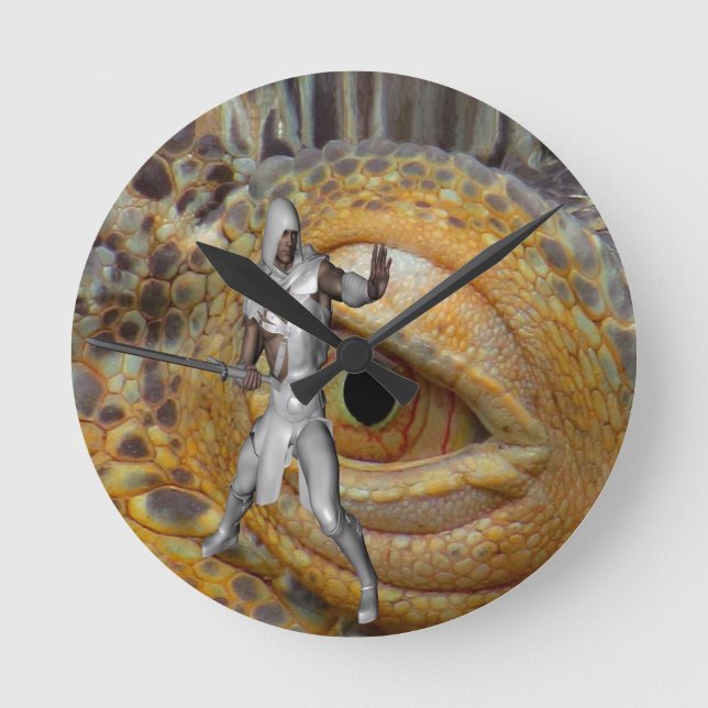 Dragon Slayer Round Clock (Front)