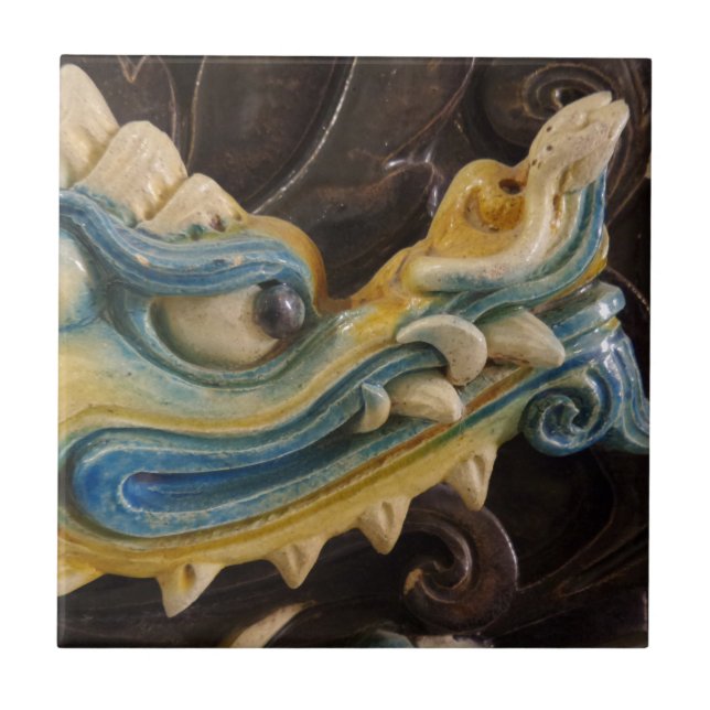 Dragon Small (4.25" x 4.25") Ceramic Photo Tile (Front)