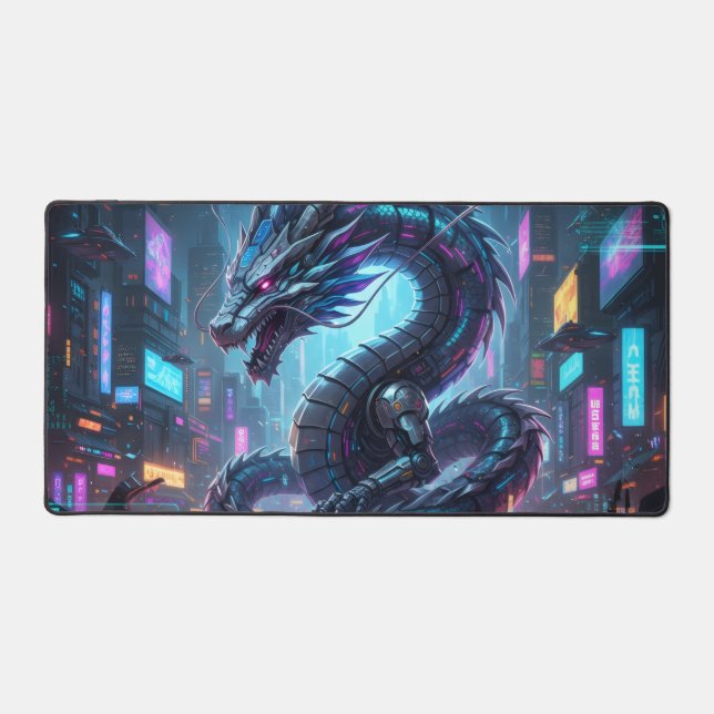 dragon smile mousepad desk mat (Front)