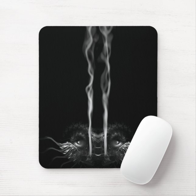 Dragon Smoke Black Mouse Mat (With Mouse)