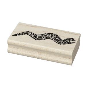 dragon snake art stamp