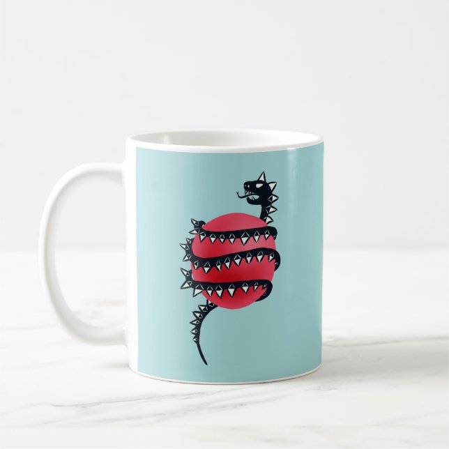 Dragon Snake Goth Coffee Mug (Left)