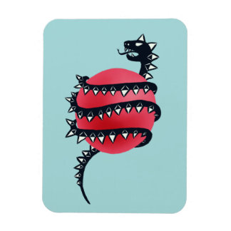 Dragon Snake Goth Magnet