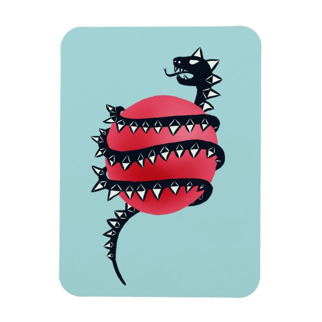 Dragon Snake Goth Magnet (Vertical)