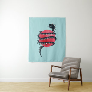 Dragon Snake Goth Tapestry