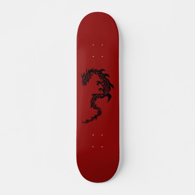 Dragon Snake Tribal Tattoo Skateboard (Front)