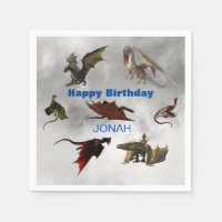 Dragon Species Fun Fantasy Personalised Birthday
