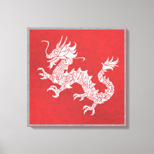Dragon Spirit Animal Totem Emblem Wall Art