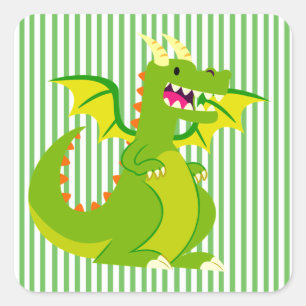 Dragon Square Sticker