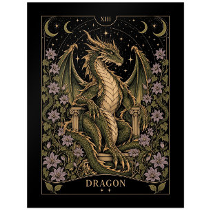 Dragon, Starlit Tarot Art Postcard