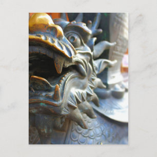 Dragon Statue - Yu Market - Shanghai, China Postcard