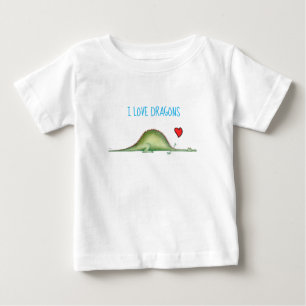 Dragon stretched out on the floor baby T-Shirt