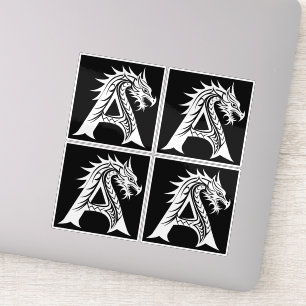 Dragon Styled Letter A, Dragon Alphabet, Monogram