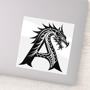 Dragon Styled Letter A, Dragon Alphabet, Monogram