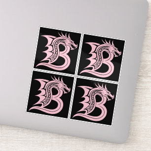 Dragon Styled Letter B, Dragon Alphabet, Monogram