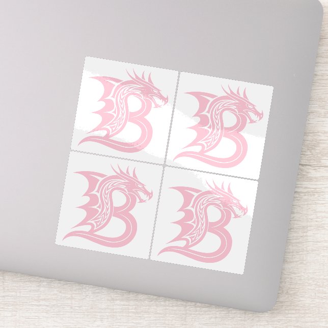 Dragon Styled Letter B, Dragon Alphabet, Monogram (Detail)