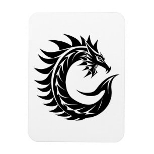 Dragon Styled Letter C, Dragon Alphabet, Monogram Magnet