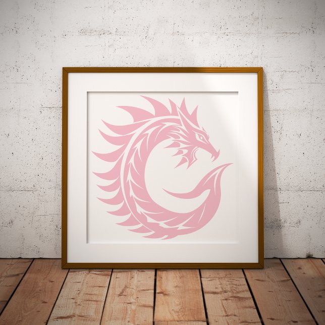 Dragon Styled Letter C, Dragon Alphabet, Monogram Poster (Creator Uploaded)