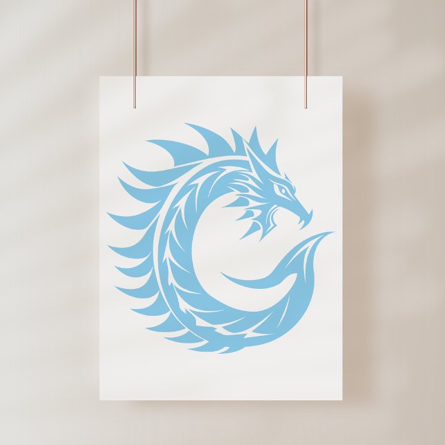 Dragon Styled Letter C, Dragon Alphabet, Monogram Poster (Creator Uploaded)