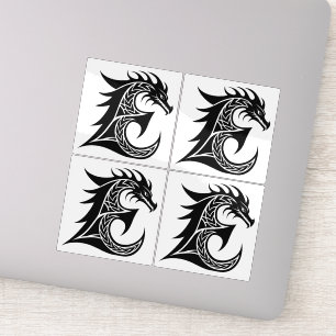 Dragon Styled Letter E, Dragon Alphabet, Monogram