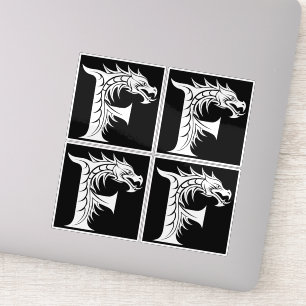 Dragon Styled Letter F, Dragon Alphabet, Monogram