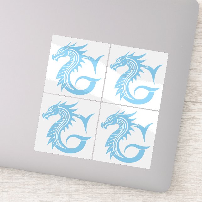 Dragon Styled Letter G, Dragon Alphabet, Monogram (Detail)