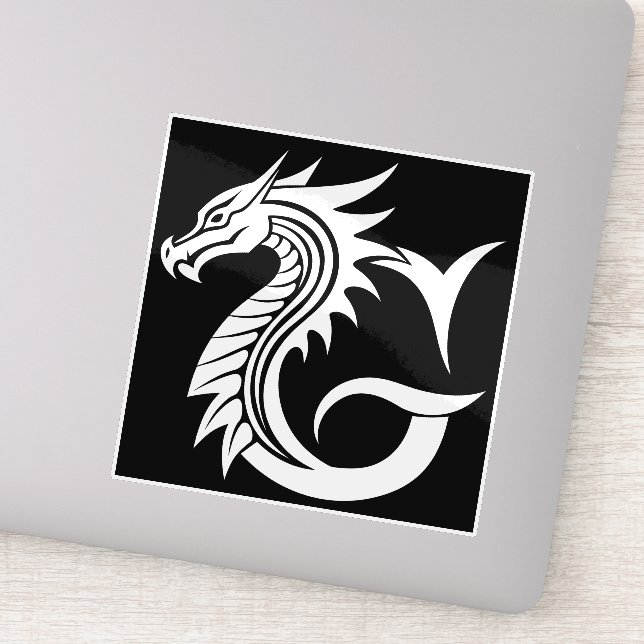 Dragon Styled Letter G, Dragon Alphabet, Monogram (Detail)